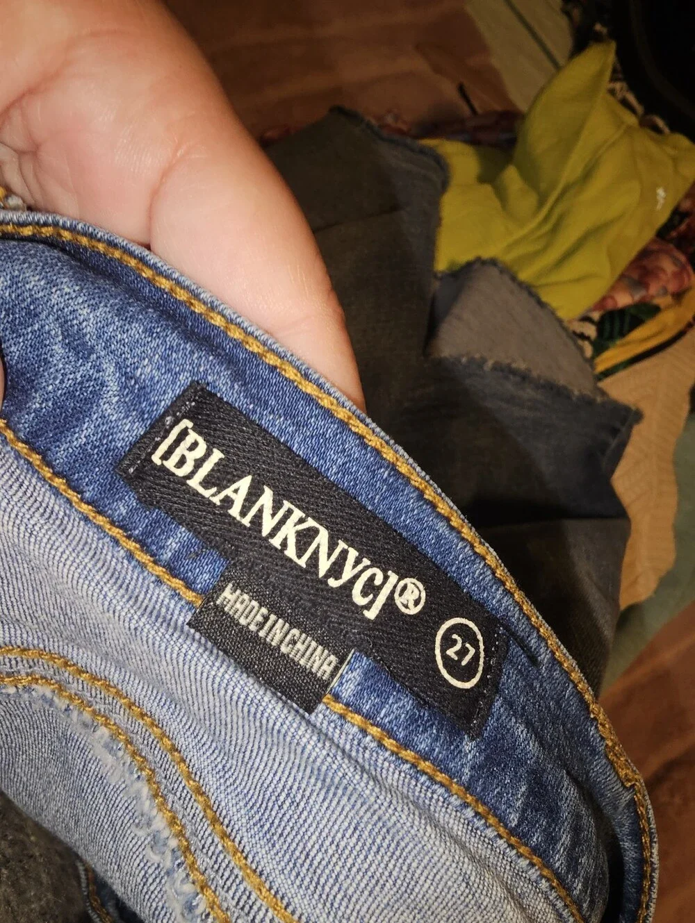 NWOT BLANK NYC X REVOLVE Frayed Hem Denim Skirt - Size 27